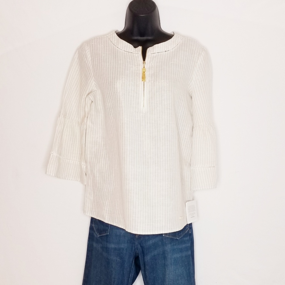 Ellen Tracy, Linen Top, Size Small, New w/Tags